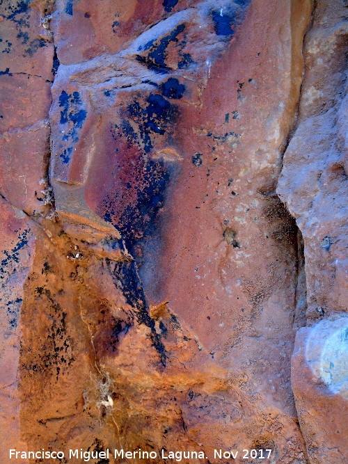 Pinturas rupestres del Abrigo del Guadaln I - Pinturas rupestres del Abrigo del Guadaln I. Restos