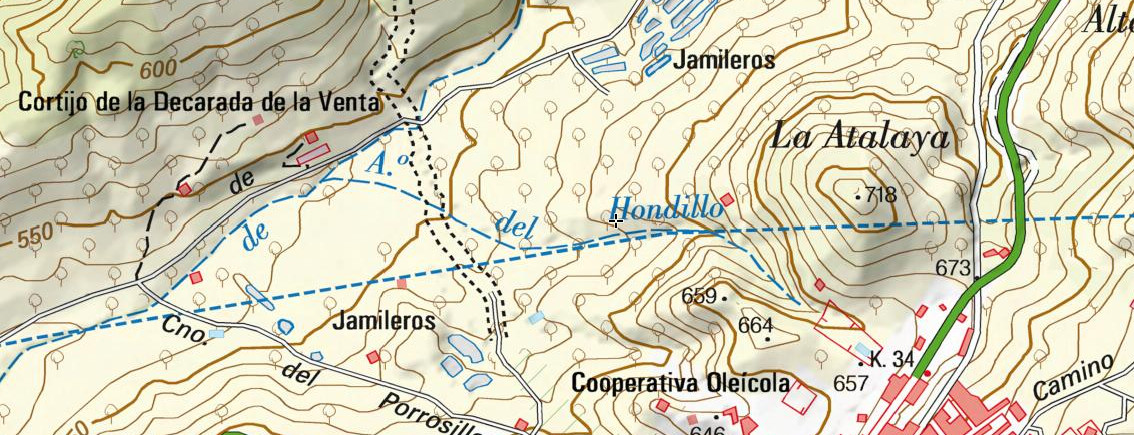Arroyo del Hondillo - Arroyo del Hondillo. Mapa
