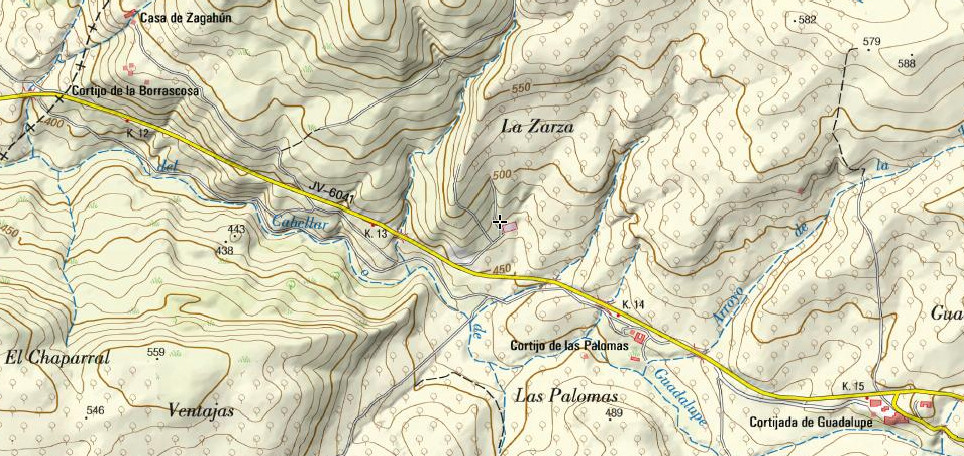 Cortijo La Zarza - Cortijo La Zarza. Mapa