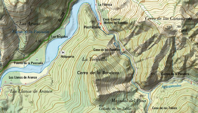 Casa forestal Bonales - Casa forestal Bonales. Mapa