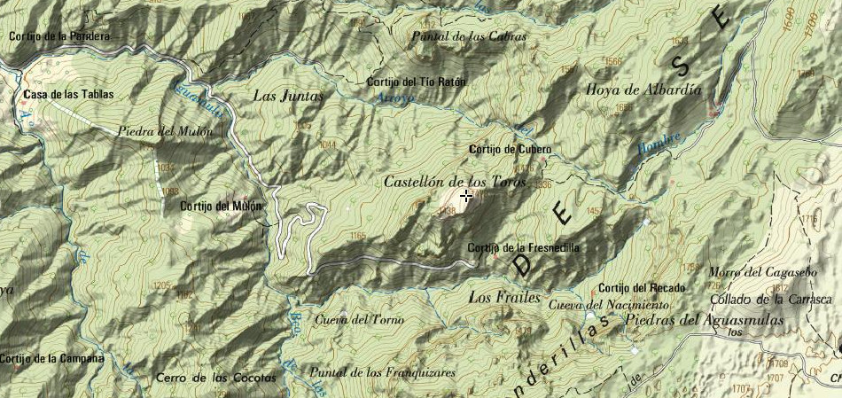 Castelln de los Toros - Castelln de los Toros. Mapa