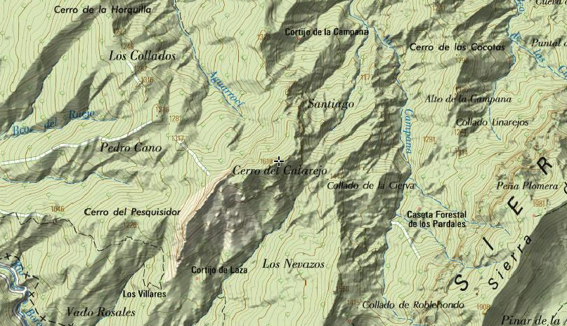 Cerro Calarejo - Cerro Calarejo. Mapa