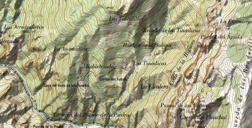 Las Tinadicas - Las Tinadicas. Mapa
