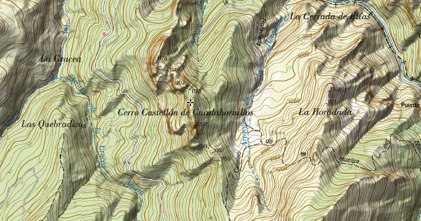 Castelln de Guadahornillos - Castelln de Guadahornillos. Mapa