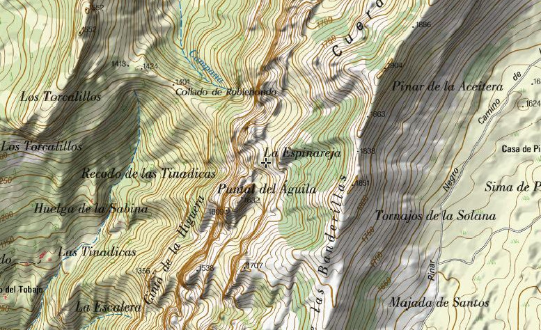 La Espinareda - La Espinareda. Mapa