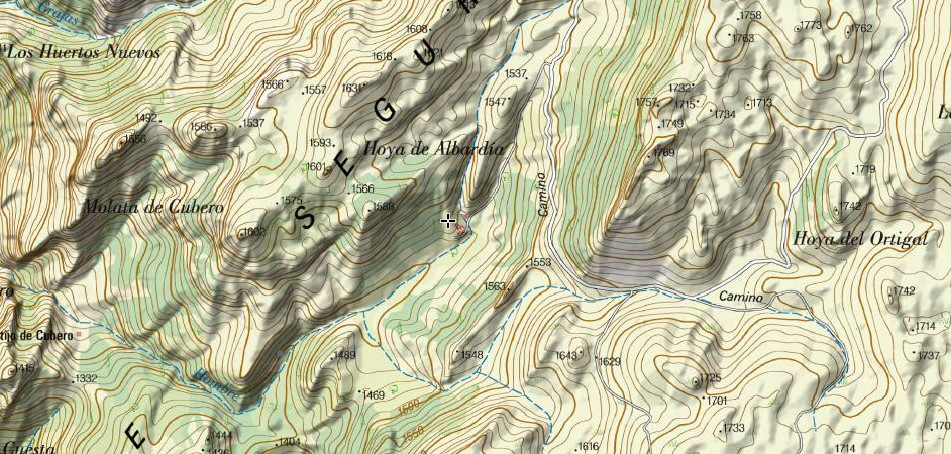 Cortijo de la Hoya de la Albarda - Cortijo de la Hoya de la Albarda. Mapa