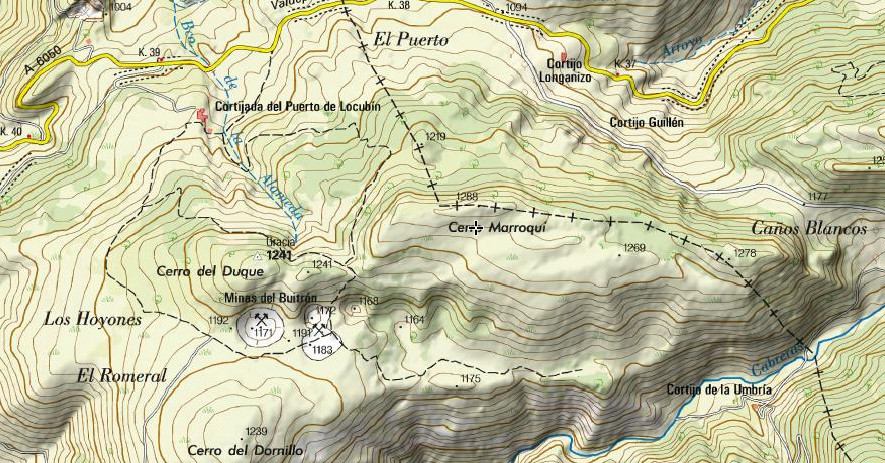Cerro Marroqu - Cerro Marroqu. Mapa