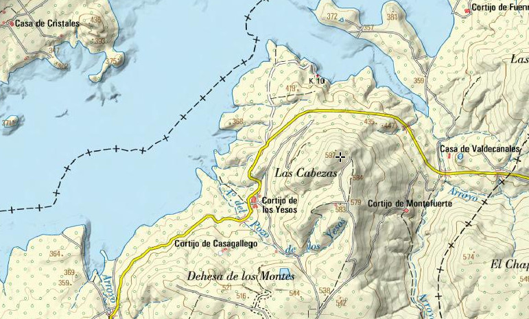 Las Cabezas - Las Cabezas. Mapa