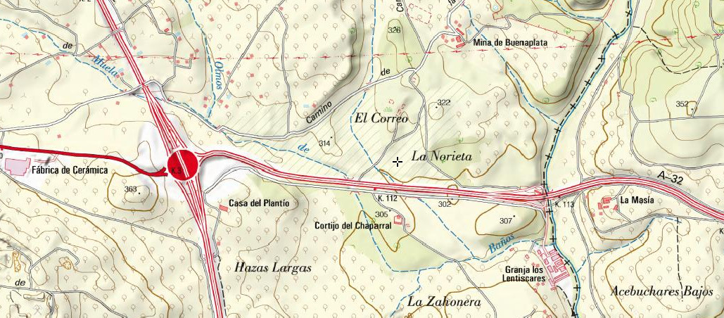 La Norieta - La Norieta. Mapa