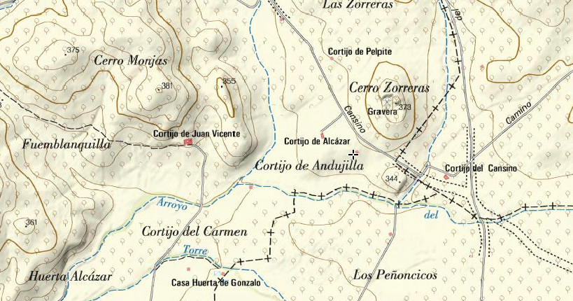 Cortijo de Andujilla - Cortijo de Andujilla. Mapa