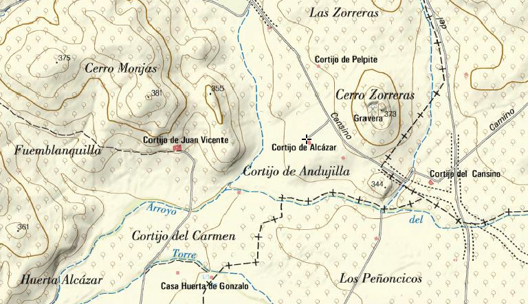 Cortijo de Alczar - Cortijo de Alczar. Mapa