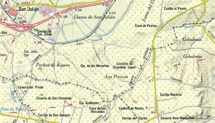 Cortijo de Cristbal Lpez - Cortijo de Cristbal Lpez. Mapa