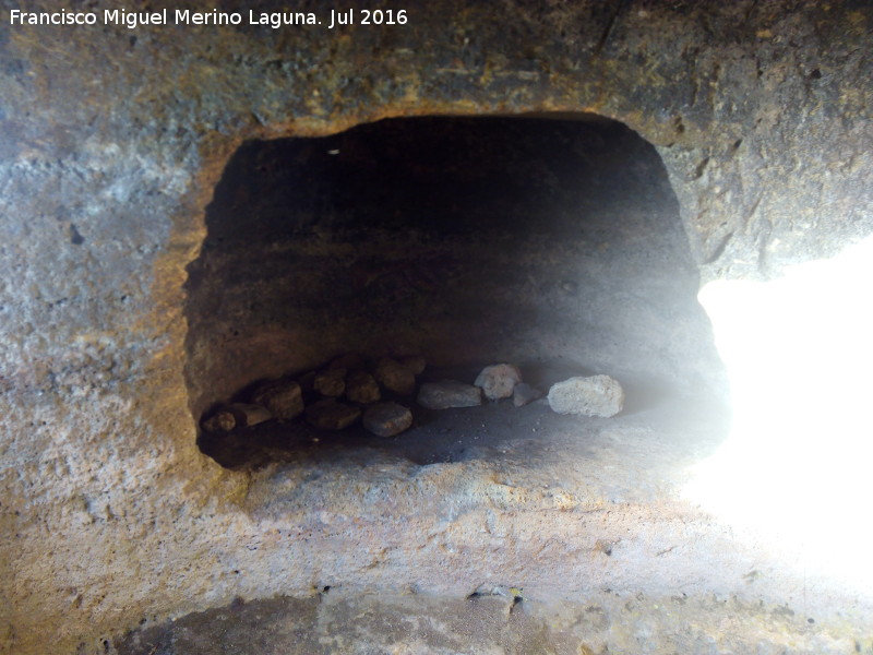 Cueva artificial de los Llanos III - Cueva artificial de los Llanos III. Hornacina o segunda cmara o habitculo
