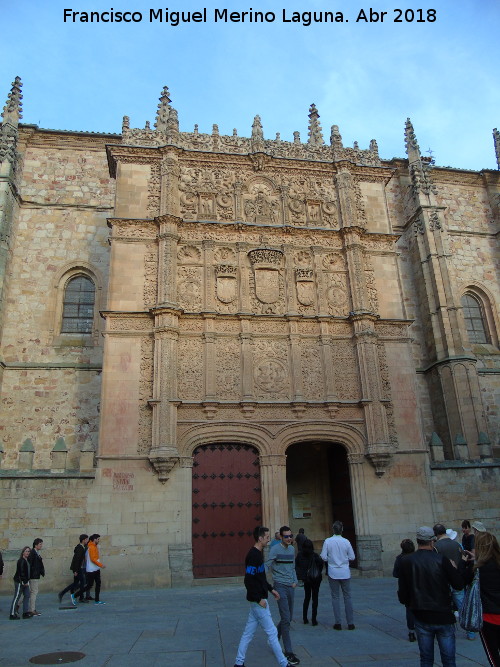 Universidad de Salamanca - Universidad de Salamanca. Fachada de las Escuelas Mayores