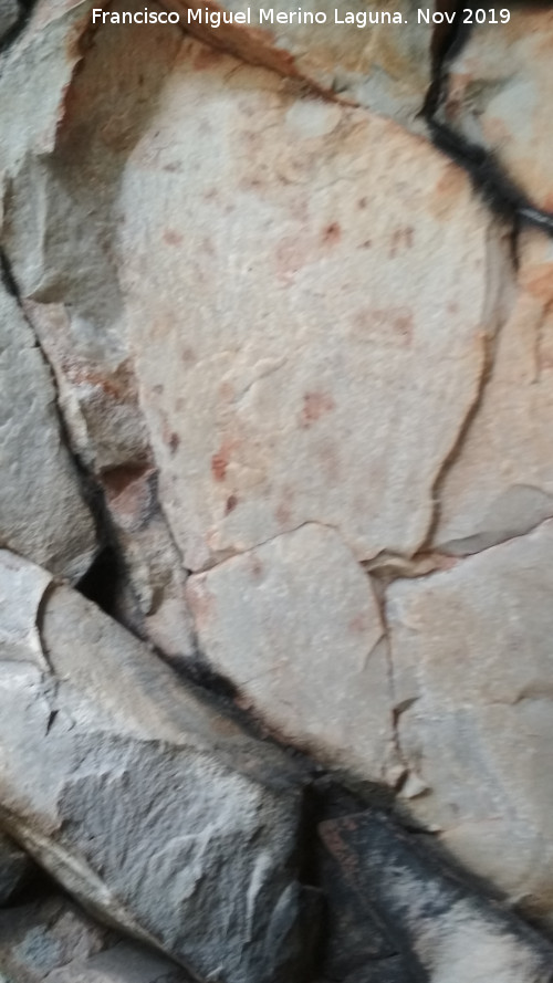 Pinturas rupestres de la Cueva de la Mina - Pinturas rupestres de la Cueva de la Mina. Conjunto de puntos indito