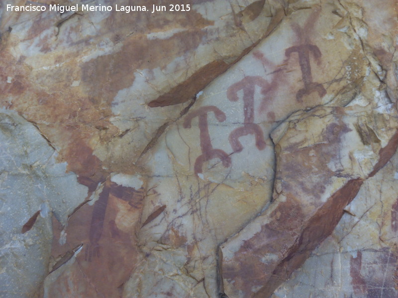 Pinturas rupestres del Barranco de la Cueva Grupo I - Pinturas rupestres del Barranco de la Cueva Grupo I. Diosa y antropomorfos
