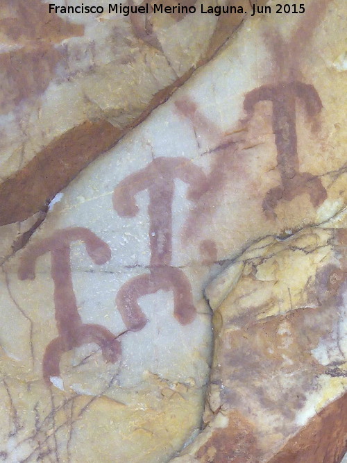 Pinturas rupestres del Barranco de la Cueva Grupo I - Pinturas rupestres del Barranco de la Cueva Grupo I. Antropomorfos