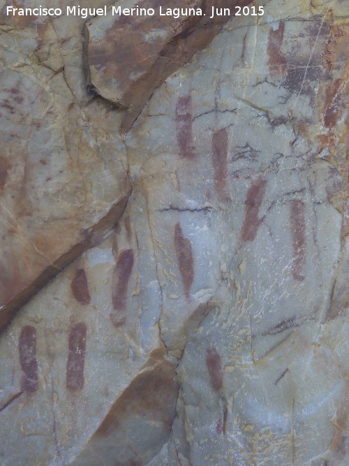 Pinturas rupestres del Barranco de la Cueva Grupo I - Pinturas rupestres del Barranco de la Cueva Grupo I. Barras
