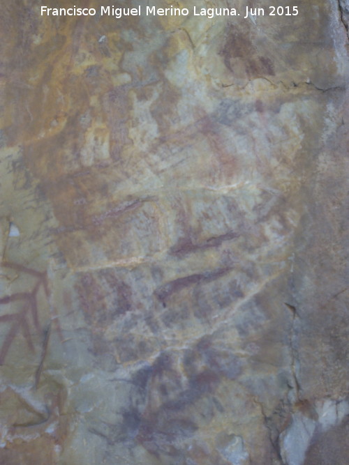 Pinturas rupestres del Barranco de la Cueva Grupo I - Pinturas rupestres del Barranco de la Cueva Grupo I. Restos de pinturas rupestres