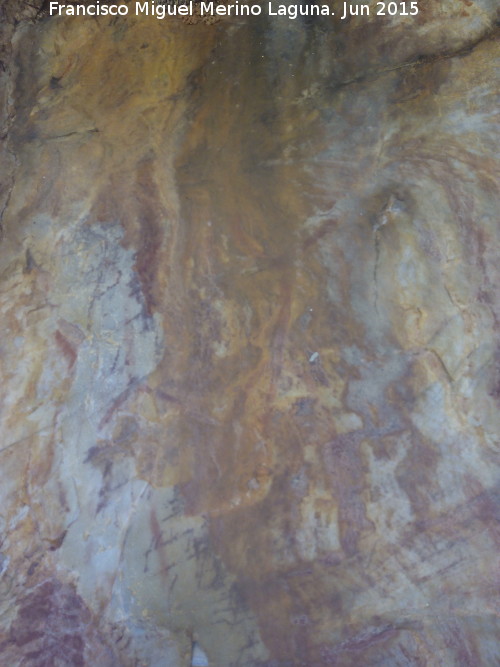 Pinturas rupestres del Barranco de la Cueva Grupo I - Pinturas rupestres del Barranco de la Cueva Grupo I. Parte alta
