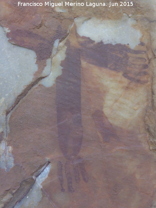 Pinturas rupestres del Barranco de la Cueva Grupo I - Pinturas rupestres del Barranco de la Cueva Grupo I. Diosa