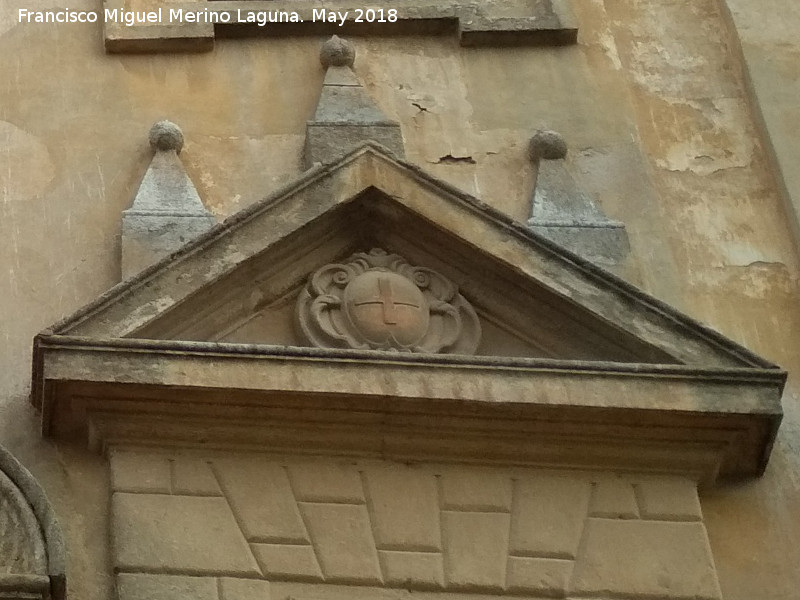 Iglesia de los Padres de Gracia - Iglesia de los Padres de Gracia. Escudo trinitario