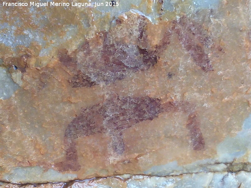 Pinturas rupestres de la Cueva de los Arcos I - Pinturas rupestres de la Cueva de los Arcos I. Antropomorfo