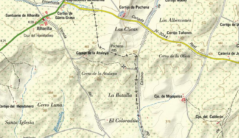 Cortijo del Cerro de la Atalaya - Cortijo del Cerro de la Atalaya. Mapa