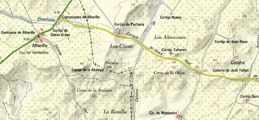 Cortijo Tuones - Cortijo Tuones. Mapa