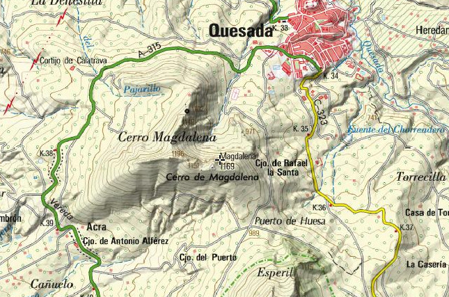 Cerro de la Magdalena - Cerro de la Magdalena. Mapa