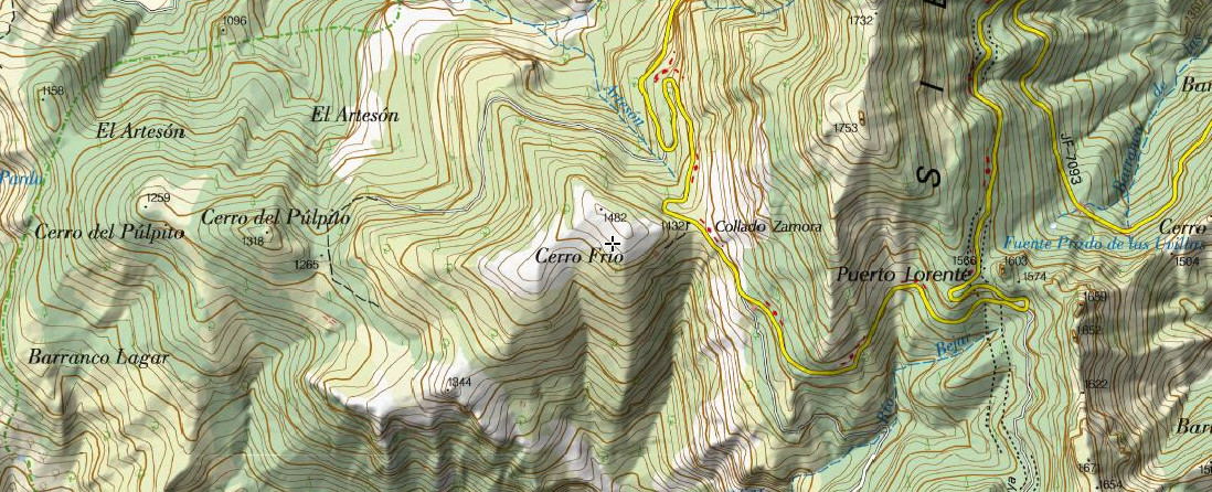 Cerro Fro - Cerro Fro. Mapa