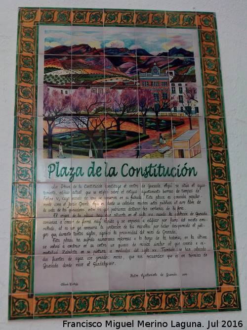 Plaza de la Constitucin - Plaza de la Constitucin. Azulejos