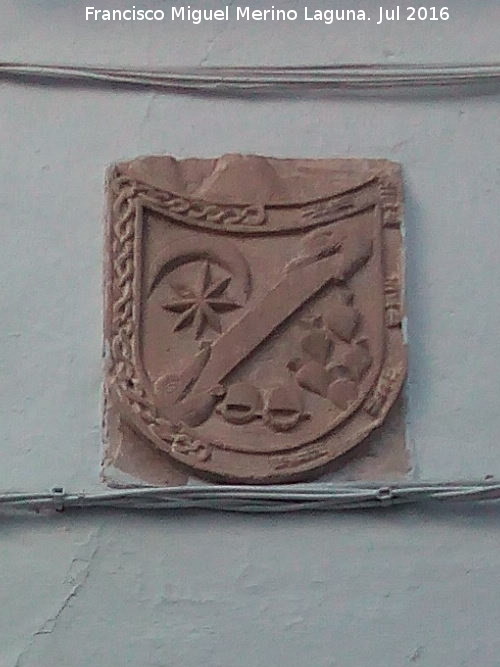 Casa de la Calle de la Virgen n 25 - Casa de la Calle de la Virgen n 25. Escudo