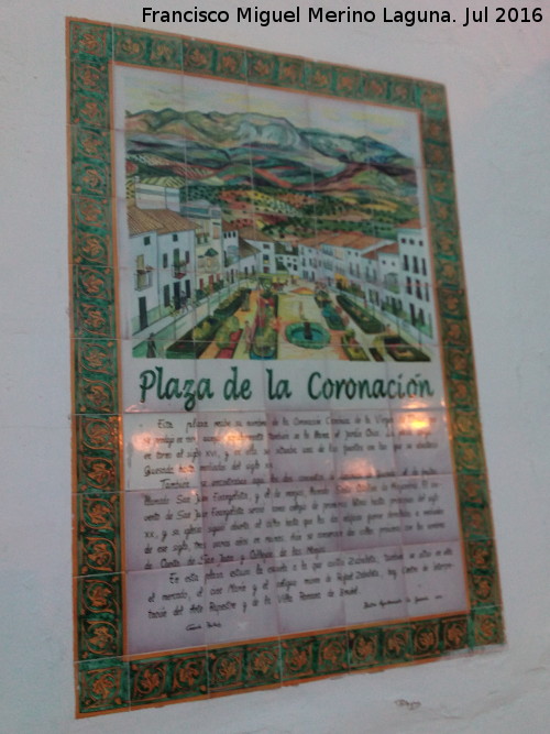 Plaza de la Coronacin - Plaza de la Coronacin. Azulejos