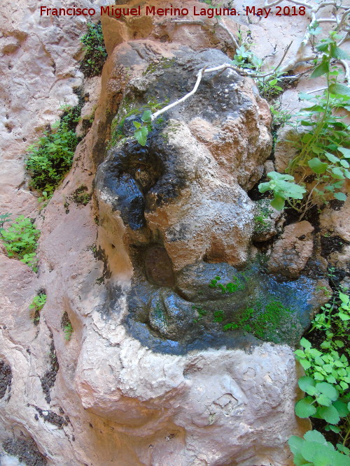 Eremitorio de la Cueva de las Cruces - Eremitorio de la Cueva de las Cruces. Cazoletas con canalizaciones