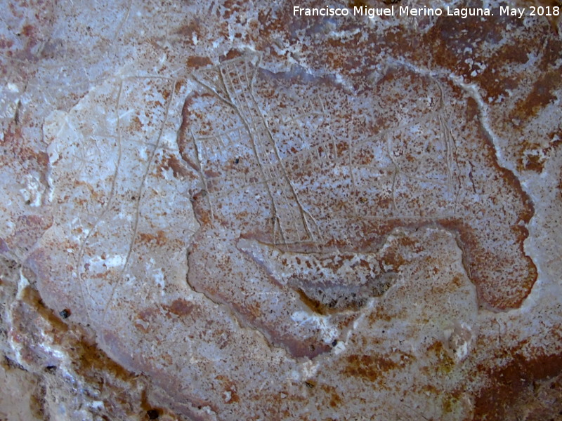 Eremitorio de la Cueva de las Cruces - Eremitorio de la Cueva de las Cruces. Dos cruciformes uno simple sin rayar y el otro doble y rayado