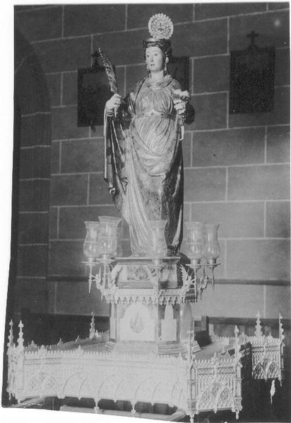 Iglesia de Santa gueda - Iglesia de Santa gueda. Foto antigua. Santa geda