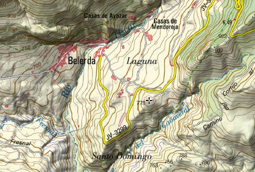 Cementerio de Belerda - Cementerio de Belerda. Mapa