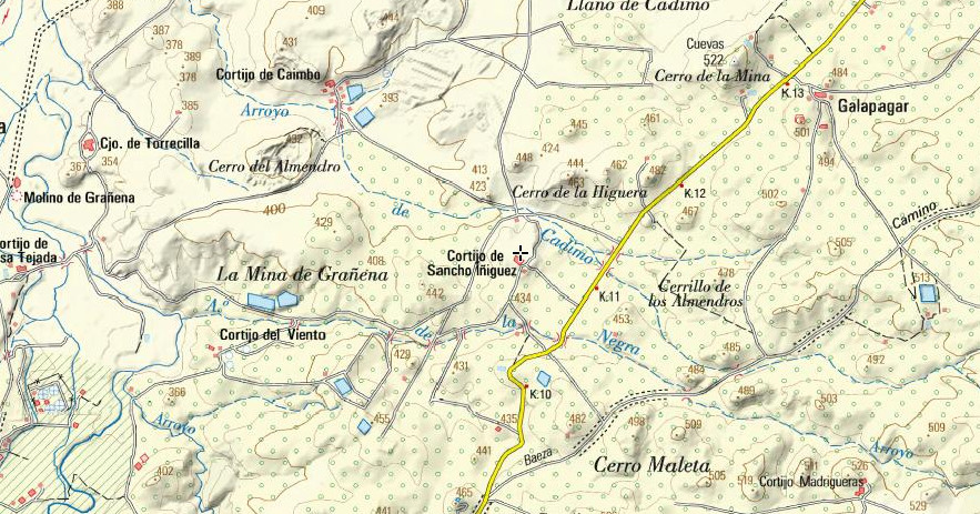 Aldea de Sancho Iiguez - Aldea de Sancho Iiguez. Mapa