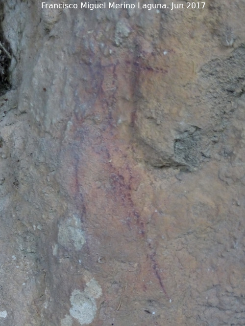 Petroglifos y pinturas rupestres del Abrigo de la Tinaja V - Petroglifos y pinturas rupestres del Abrigo de la Tinaja V. Pinturas rupestres