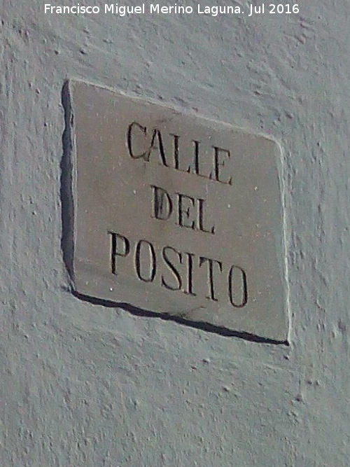 Calle del Psito - Calle del Psito. Placa antigua