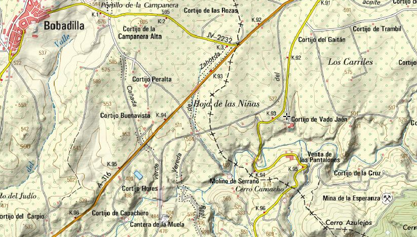 Cortijo de Vado Jan - Cortijo de Vado Jan. Mapa