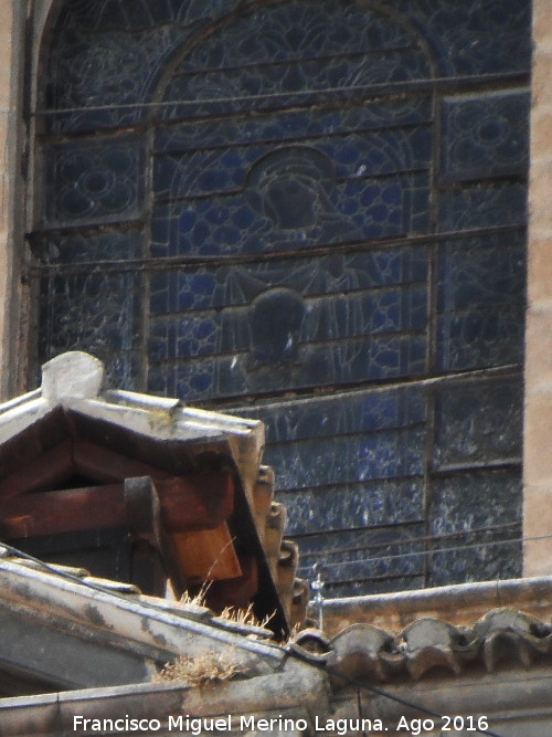 Catedral de Jaén. Vidrieras - Catedral de Jaén. Vidrieras. Vidriera de la Capilla Mayor al exterior