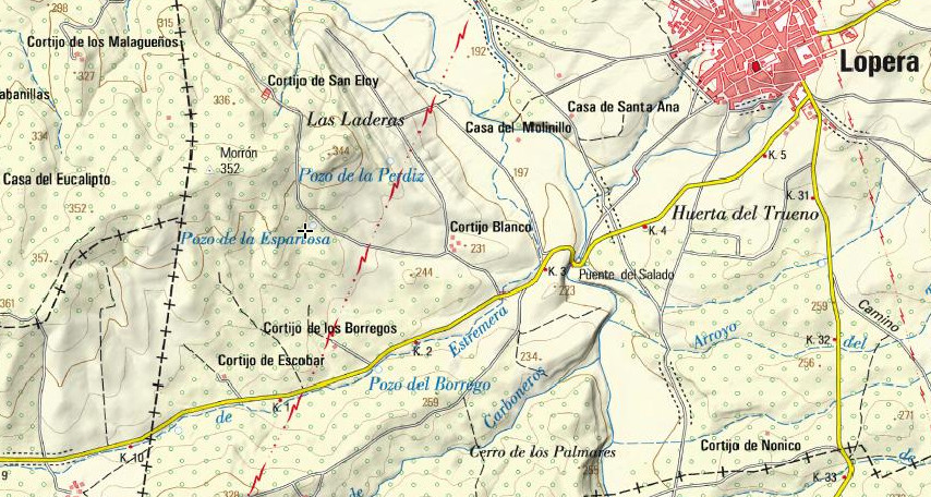 Pozo de la Espartosa - Pozo de la Espartosa. Mapa