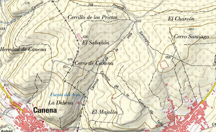 Camino de la Hila - Camino de la Hila. Mapa