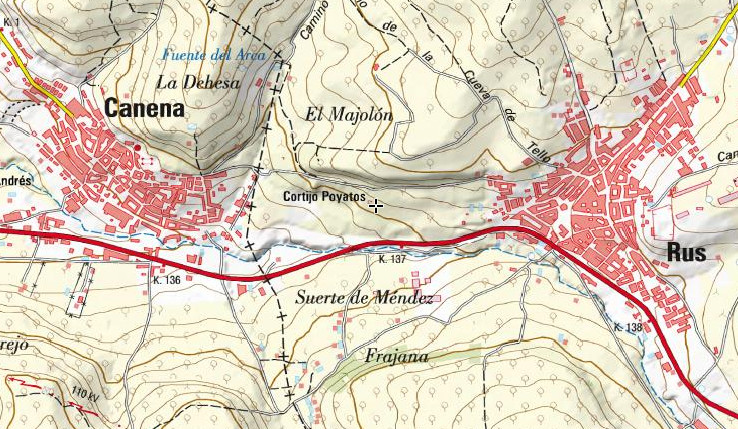 Cortijo Poyatos - Cortijo Poyatos. Mapa