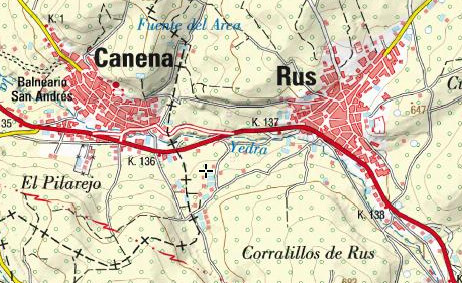 Caracol de Frajana - Caracol de Frajana. Mapa