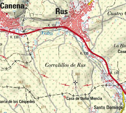 Caracol Castillo - Caracol Castillo. Mapa