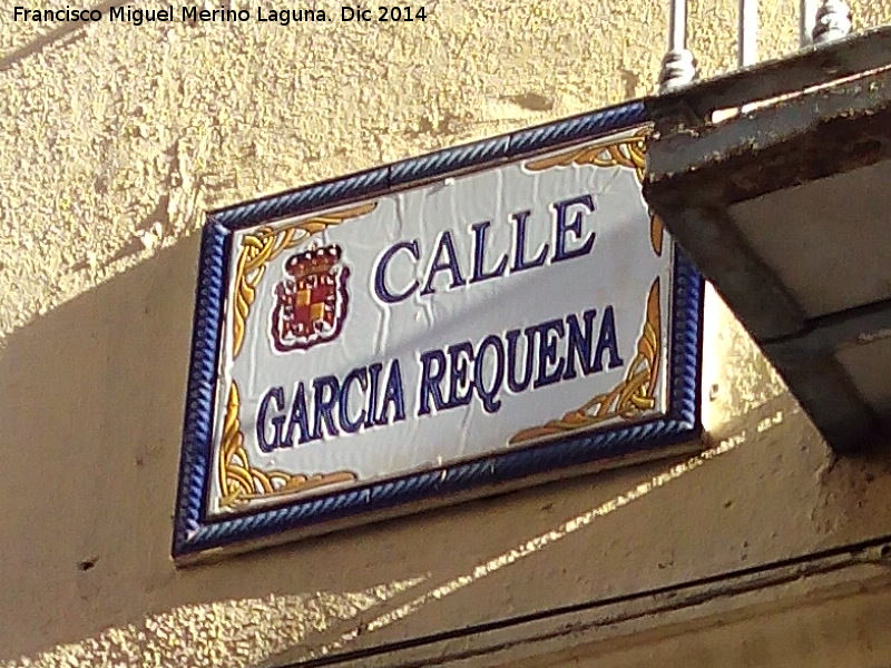 Calle Garca Requena - Calle Garca Requena. Placa