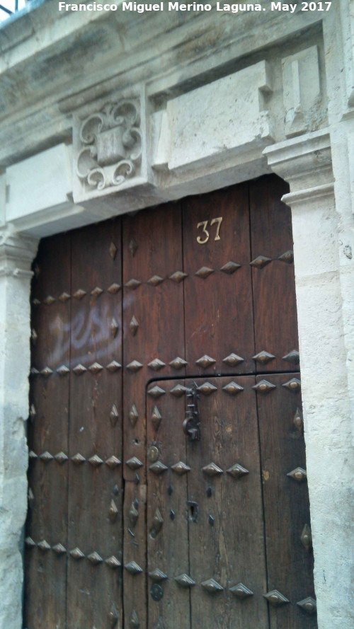 Casa de Eufrasio Lpez de Rojas - Casa de Eufrasio Lpez de Rojas. Puerta de clavazn